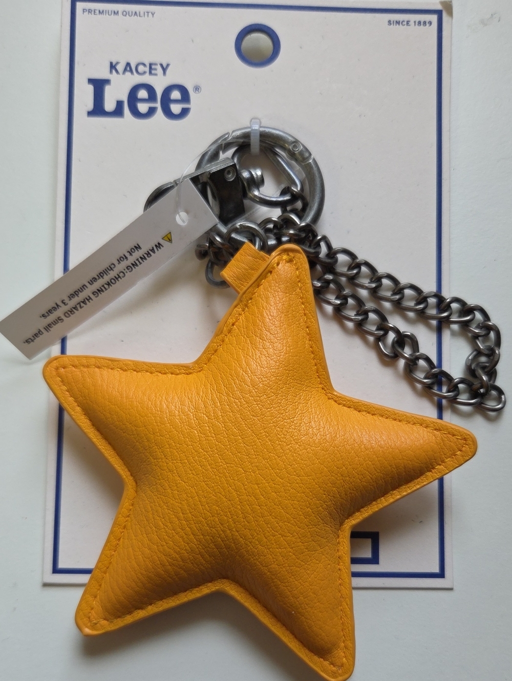 Lee Soft Gold Star  Keychain/bag Charm